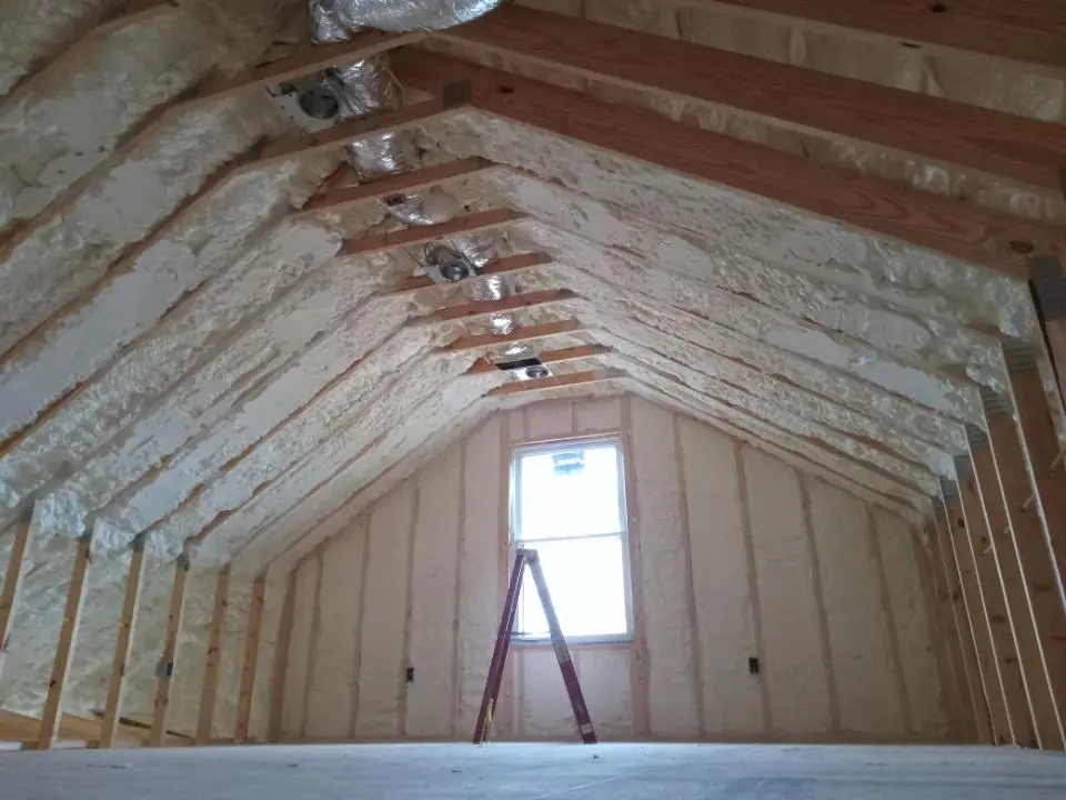 Spray foam roofing application for Crawl Space Insulation project in Auburn